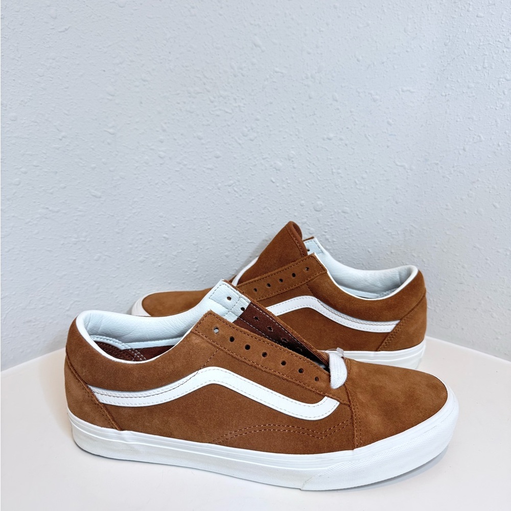 Vans Old Skool Unisex Pig Suede Tortoise Shell Sneakers W 11 M 9.5 NWT - Picture 10 of 16